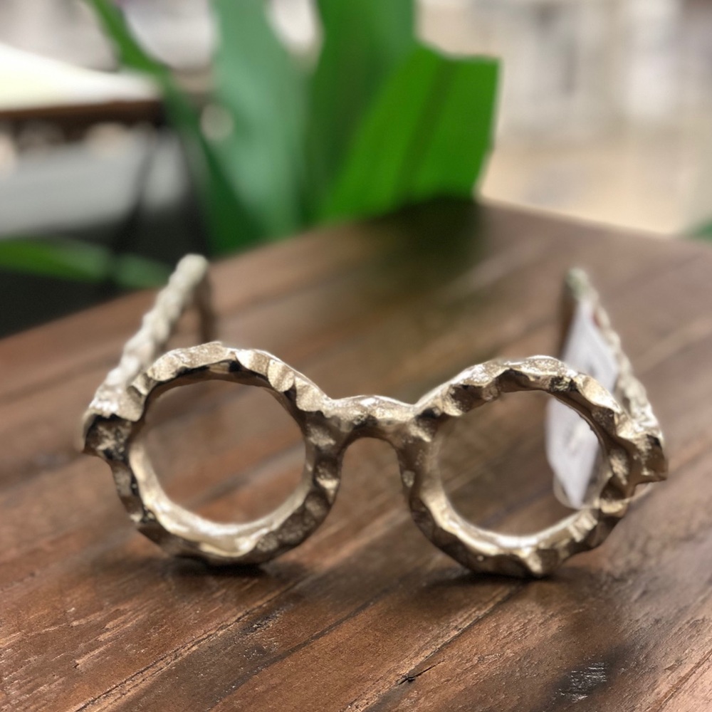 Round Eyeglasses Aluminum Sculpture Harry Potter